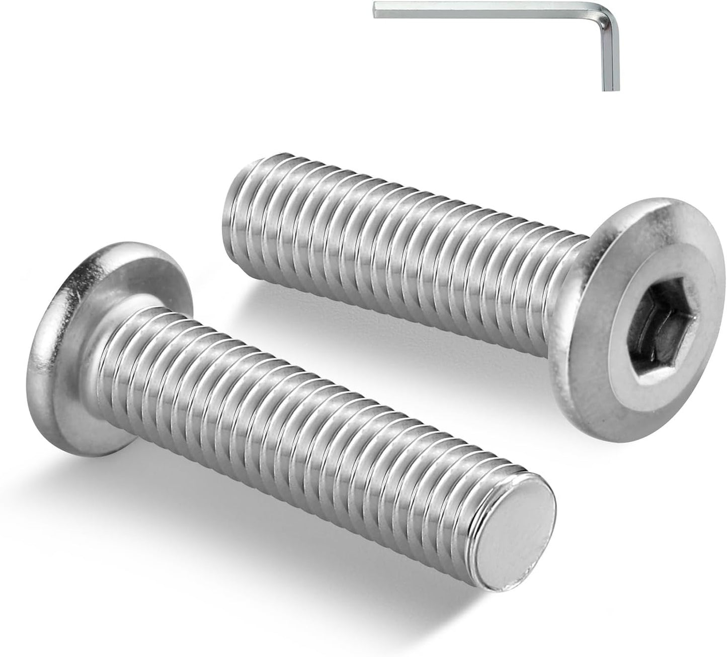 Tornillos hex m8 1.18pulg acero inox 304 para muebles