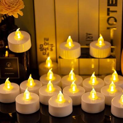 Velas LED parpadeantes pack 200 velas amarillo cálido 200h