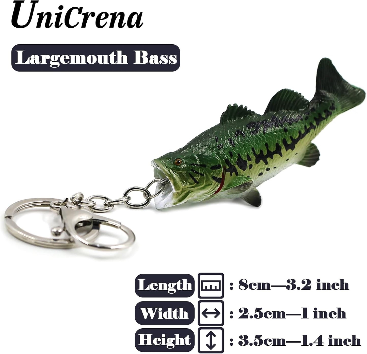 Llavero pez lubino señuelo pesca 3D regalo día padre