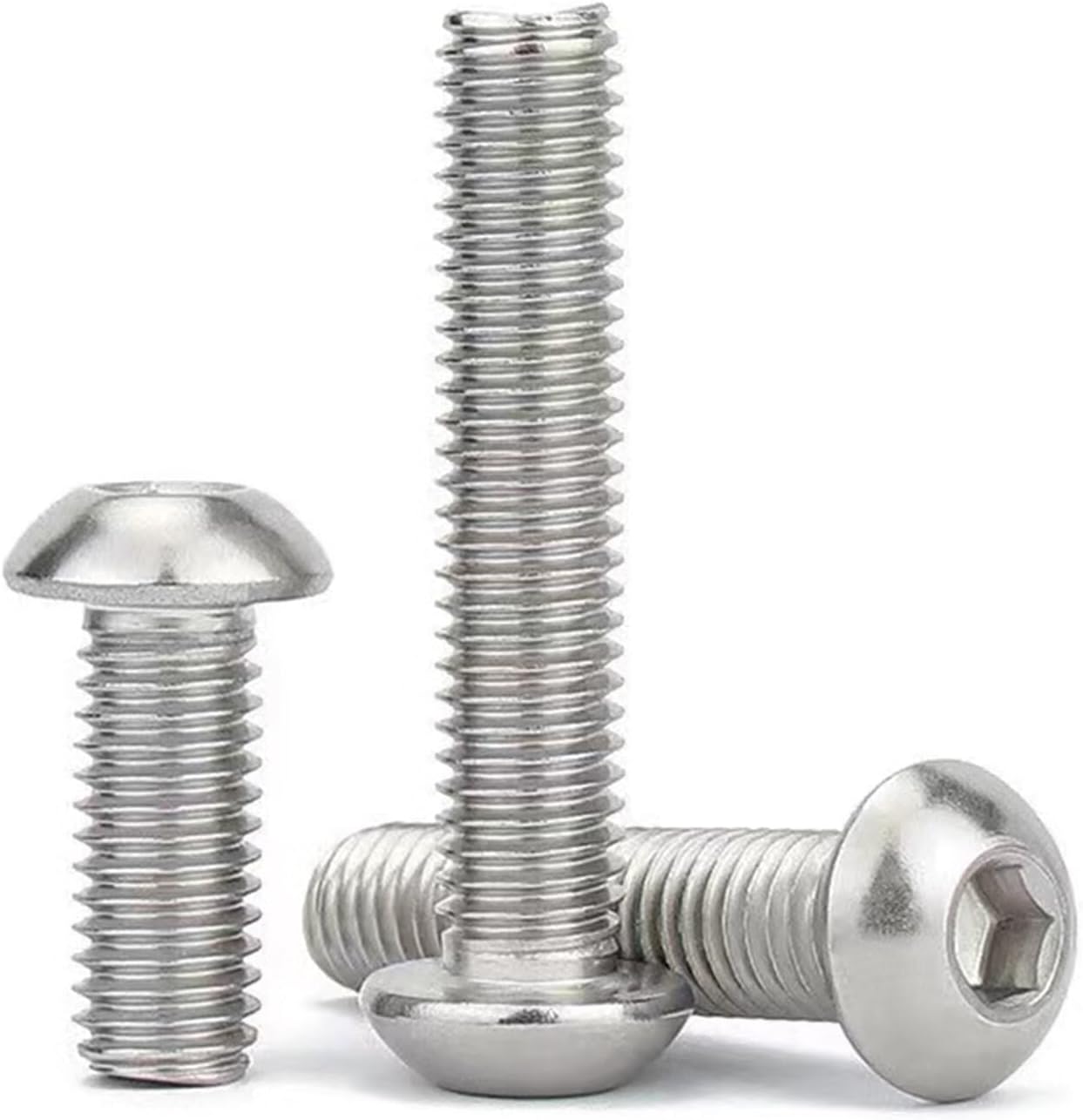 Tornillos M10-1.5 x 25mm acero inox 304 cabeza botón