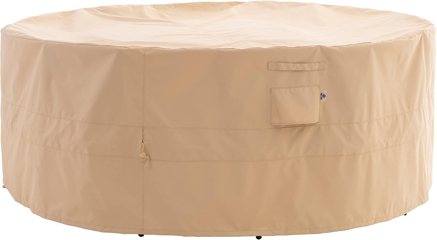 Funda redonda para mesa patio 62x31pulg impermeable UV