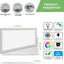 2 Luces LED Panel 2x4 50W 5 Modos 0-10V Regulable