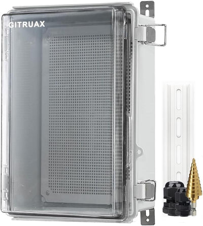 Caja eléctrica impermeable IP67 plástico ABS 11.8x7.9x5.1