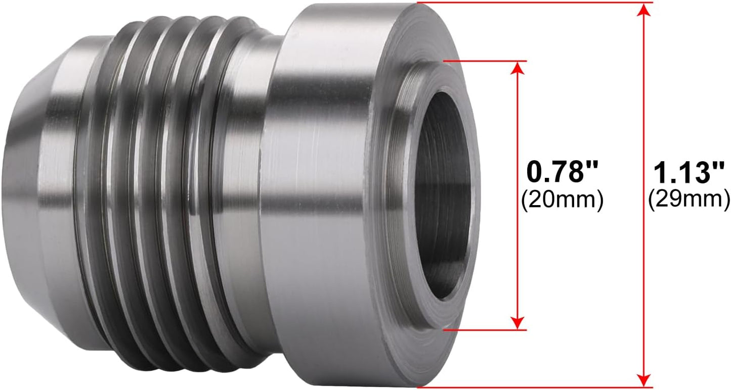 Adaptador conector soldadura acero macho 2 Pzas