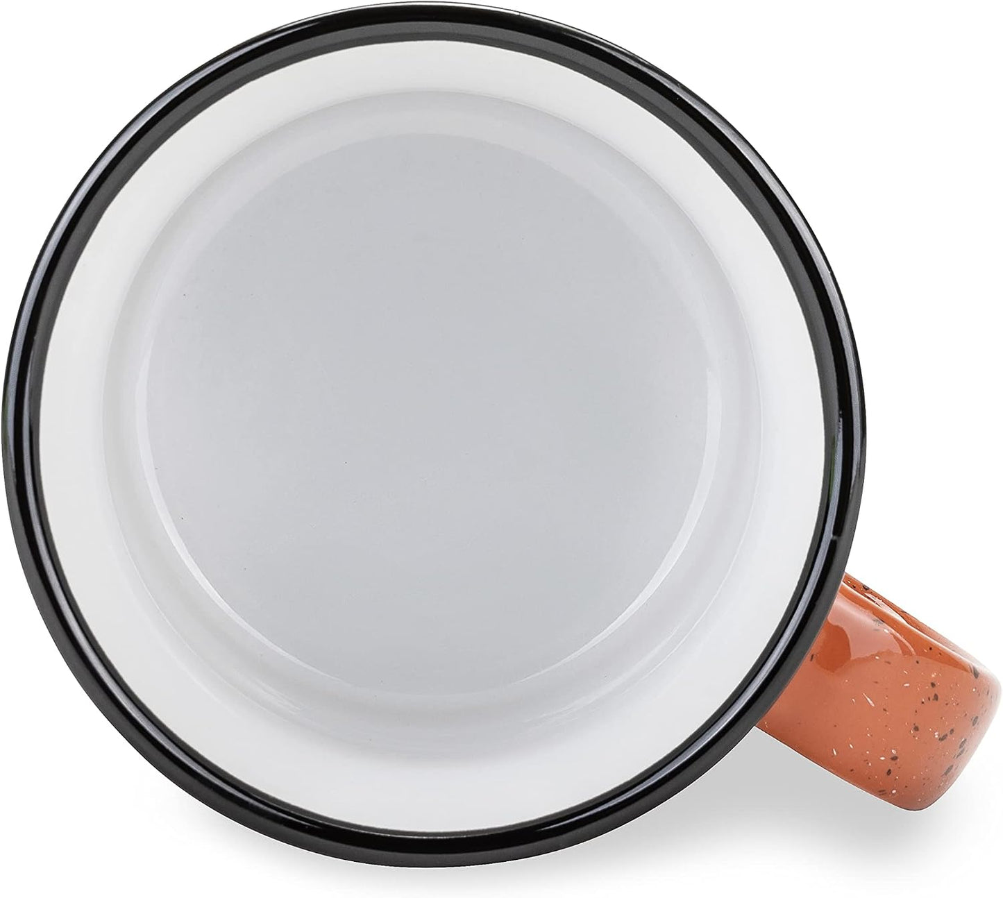 Taza café cerámica retro con fondo rojo 14oz