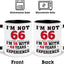 Taza café cumpleaños 66 años rojo y negro 11oz