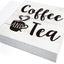 Letrero madera café té caja madera decoración cocina hogar