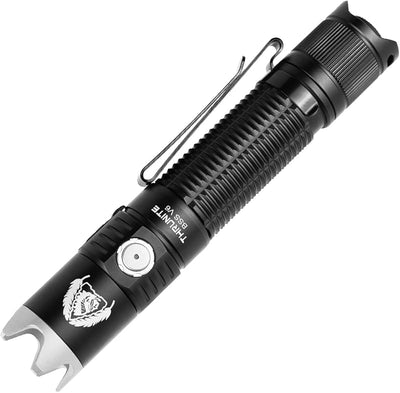 Linterna EDC LED recargable USB-C 2000 lúmenes 6 modos negro