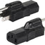Adaptador corriente NEMA 5-15P a IEC 320 C13 hembra 15A set 2