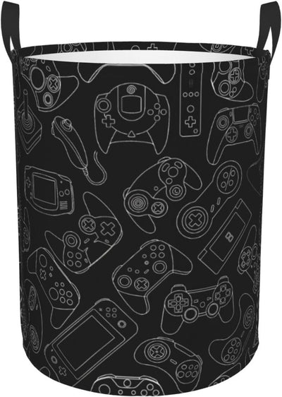 Cesta Ropa Sucia Redonda Organiz. Juguetes Gaming