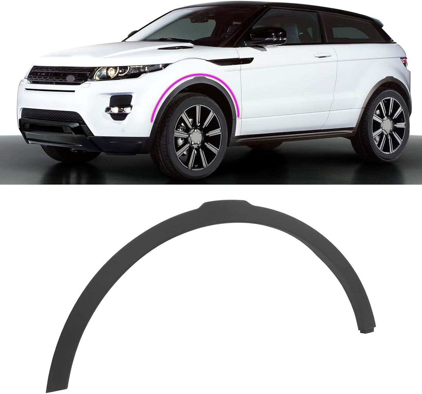 Moldura volante Range Rover Evoque 12-17 izq comp