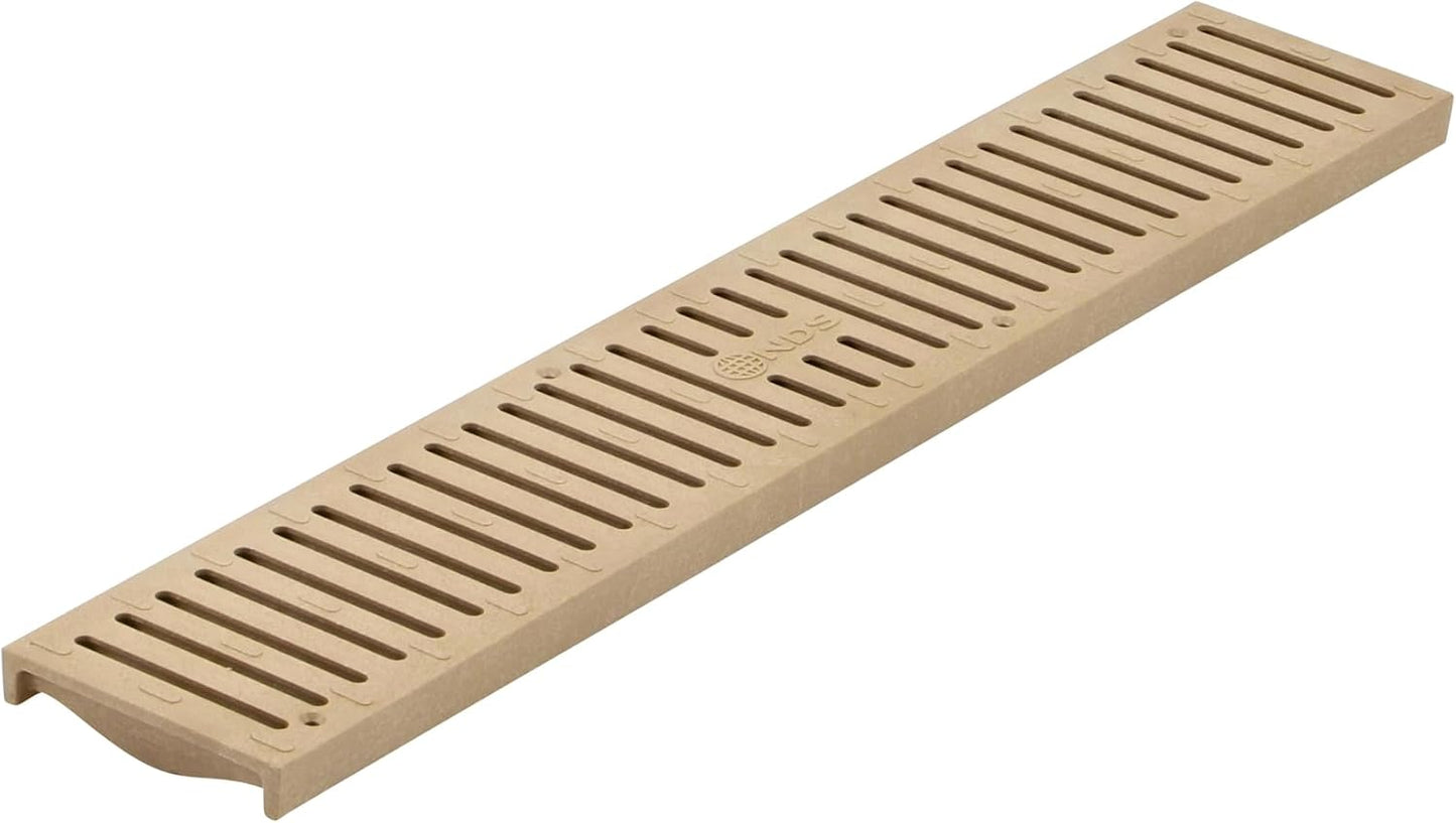 Rejilla drenaje plástico 4-1/8pulg x 2ft patios