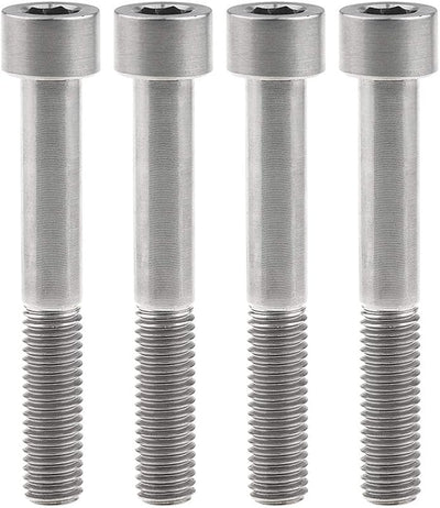 Tornillos Allen titanio M10 x 2.36" paso 0.049" pack 4
