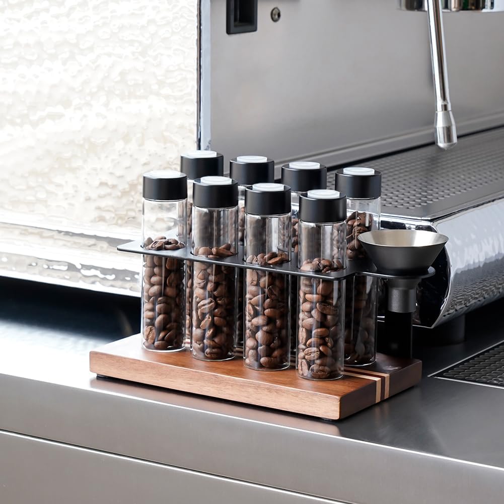 10 Frascos Vidrio Dosis Única Café con Válvula