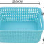 Cesta tejido plástico set 6 colores