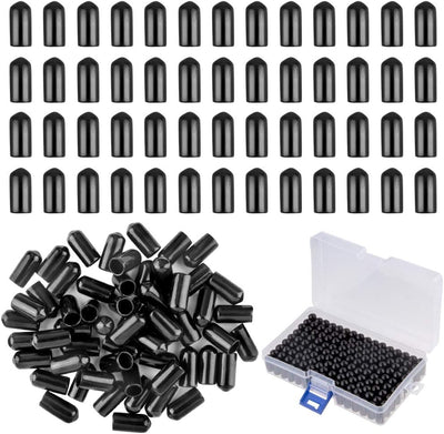 200 Cubiertas Antipolvo con Tapa Goma Botella Licor Negro