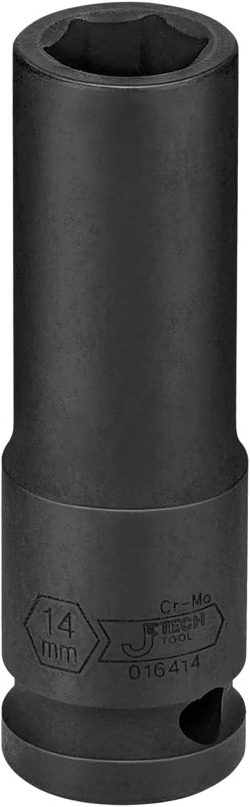 Enchufe impacto profundo 0.555" 1/2" acero Cr-Mo