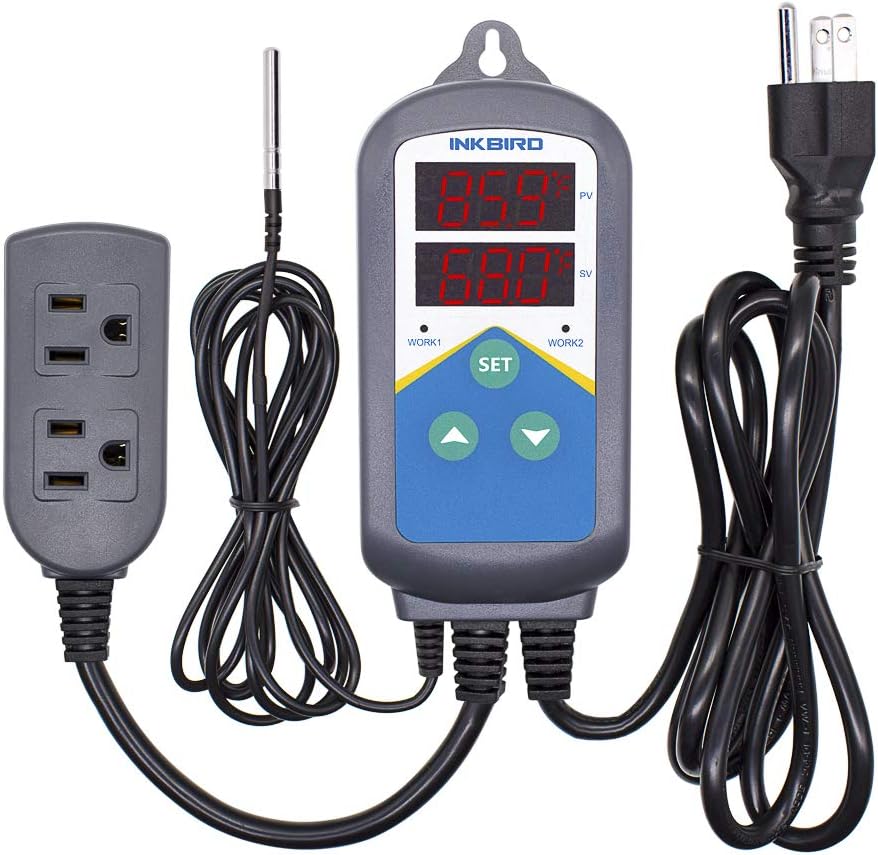Termostato digital 1200W para calefacción plantas