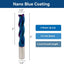 2 Pzas Brocas CNC Espiral 1/2pulg 4pulg 3 Flautas