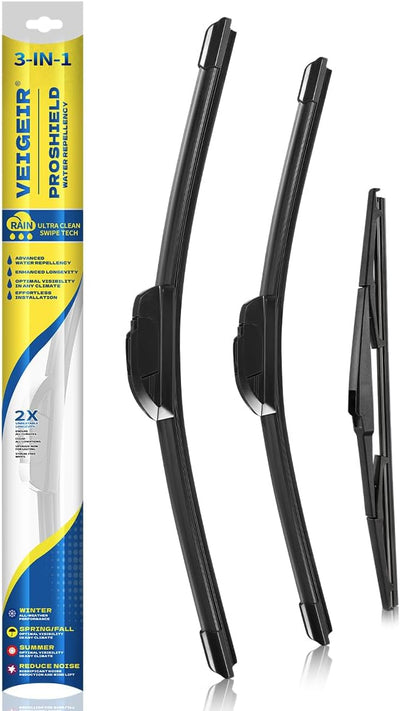 3 Pzas plumas limpiaparabrisas 28-16"