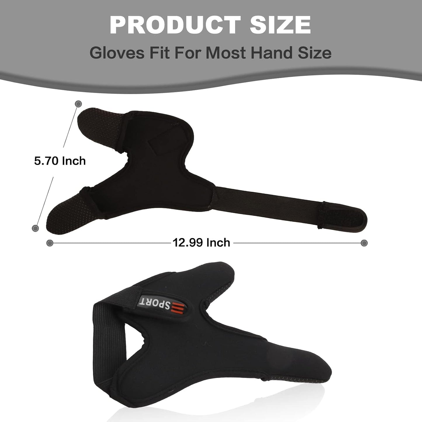 Guantes pescar antideslizante 3 pzas unisex elásticos