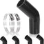 Manguera silicona codo 2x8pulg reforzada 4capas