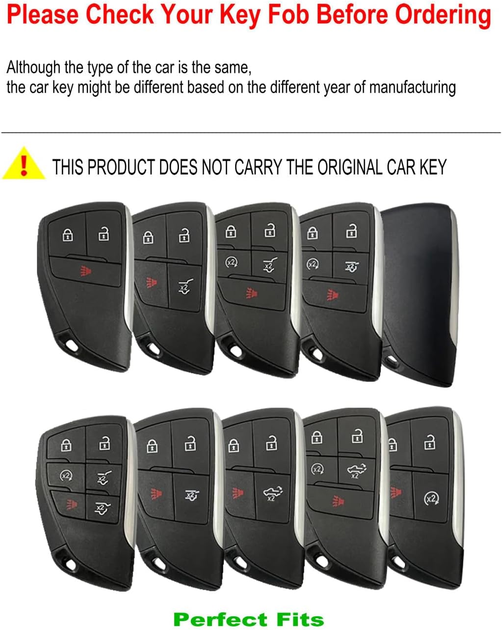 Funda llavero coche cuero comp Chevy Tahoe Silverado GMC