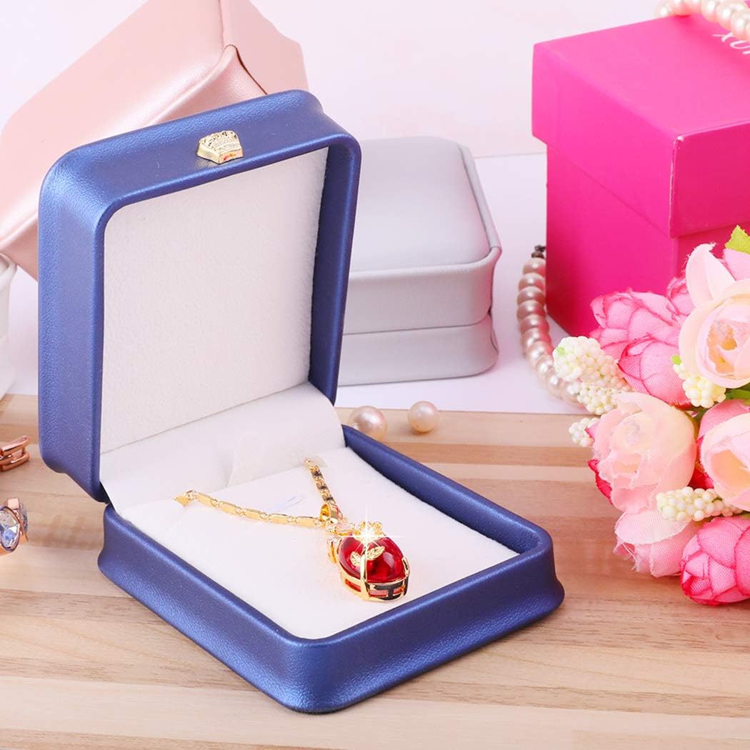 Set 2 collares con pulsera y colgante caja regalo boda
