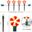 Luces sendero navidad 7ft 2 Set con marcadores estaca