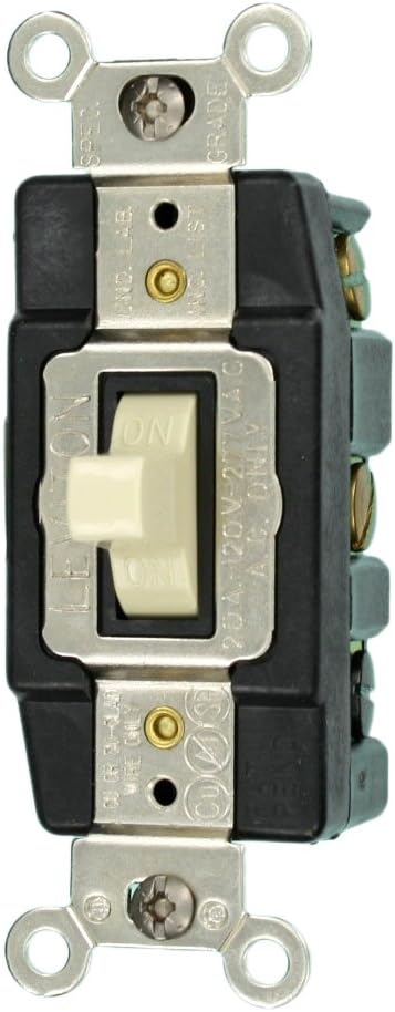 Interruptor CA doble polo 20A 120/277V 1286-I marfil