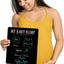 Cartel pizarra embarazo 10x12pulg baby shower