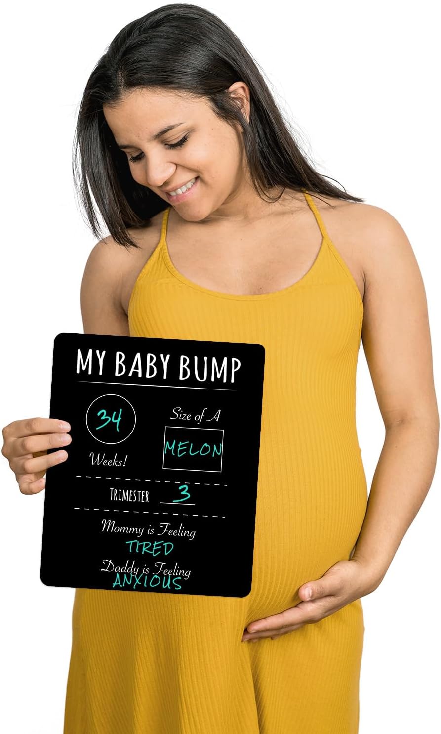 Cartel pizarra embarazo 10x12pulg baby shower