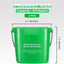 6 Cubos Limpieza 6qt Cuadrado Hogar Oficina Escuela Verde