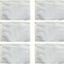 6 Pzas Bandera Blanca 12x18" Nailon Ojales Latón 4 Rayas