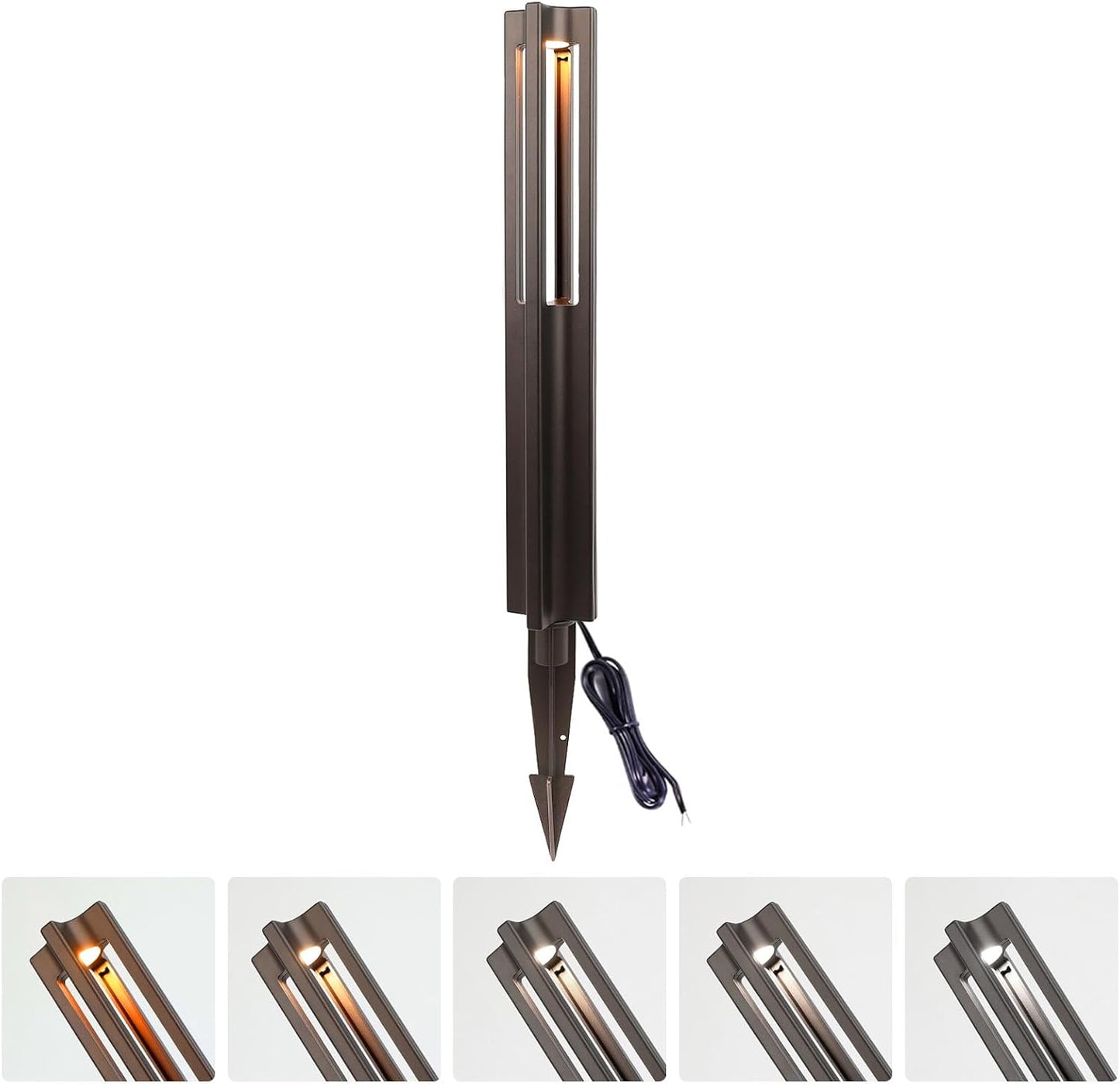 Luces LED 12V aluminio IP65 para camino exterior 5CCT
