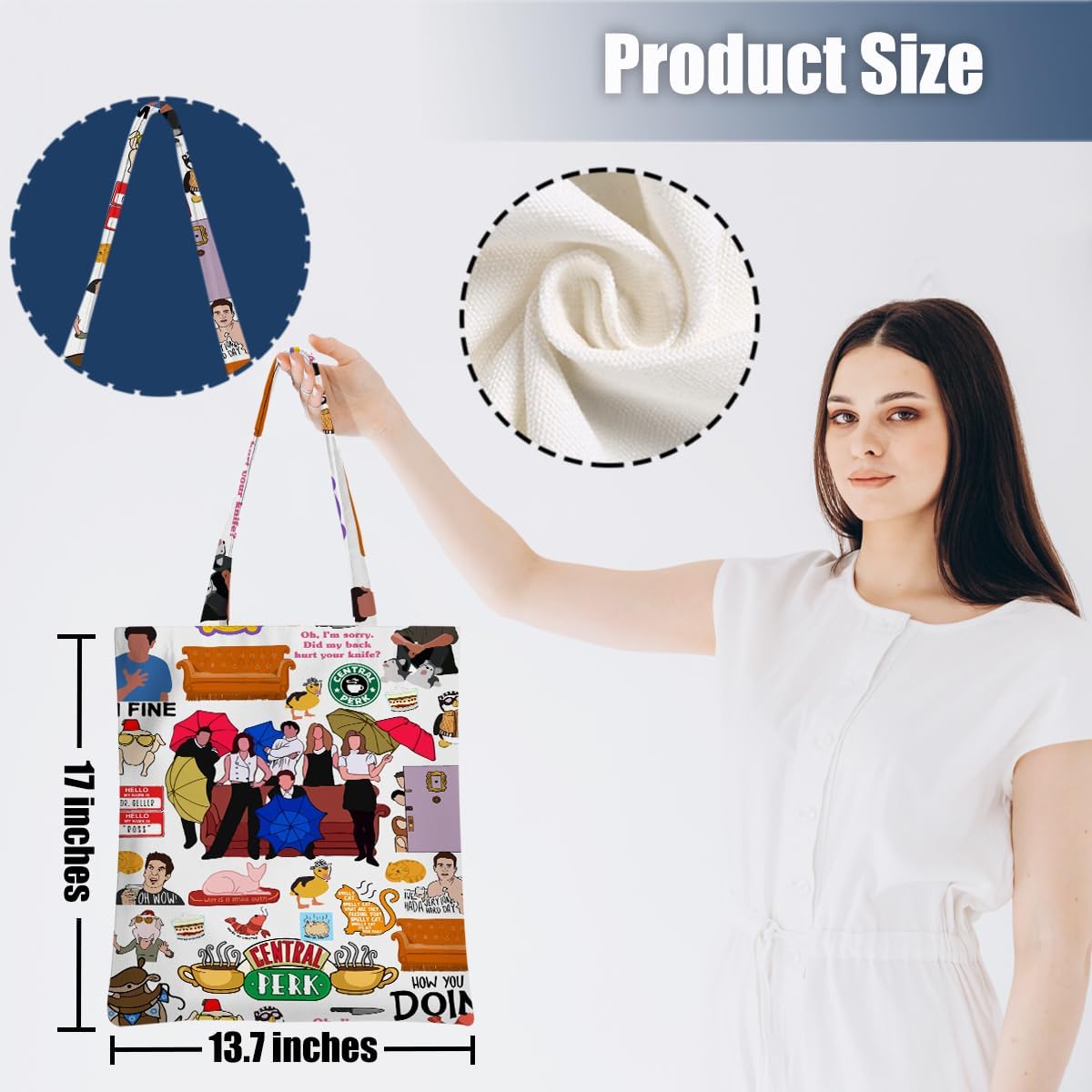 Bolsa de mano reutilizable regalo mujer cumpleaños navidad