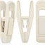 Clips terciopelo antiderrap beige para perchas 20 pzas