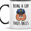 Taza cerámica oficial policía 11oz regalo cumpleaños