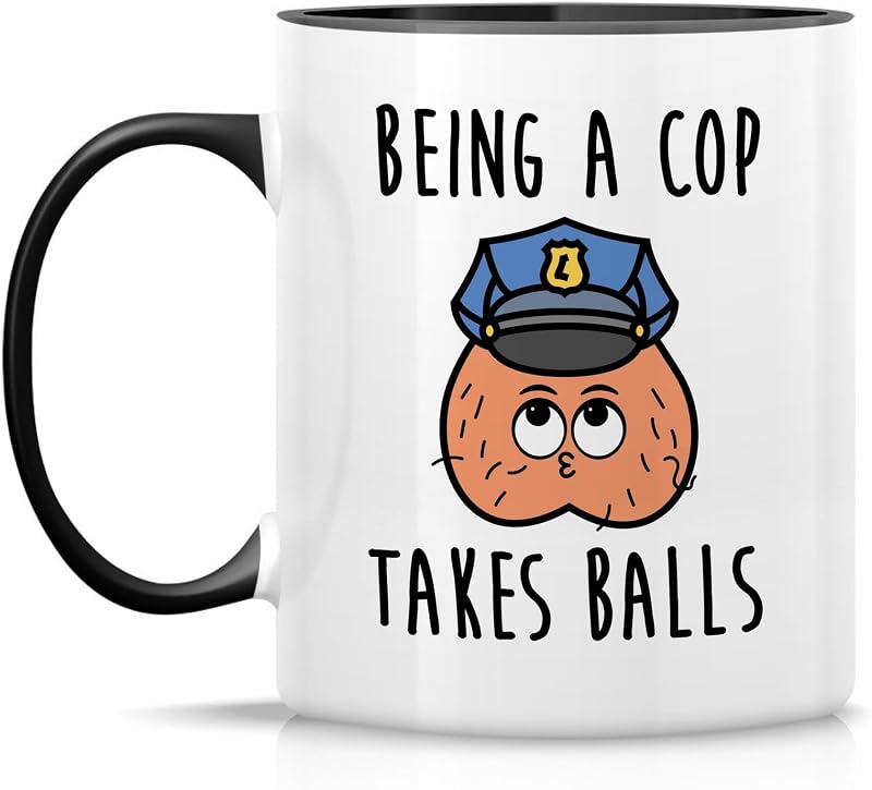 Taza cerámica oficial policía 11oz regalo cumpleaños