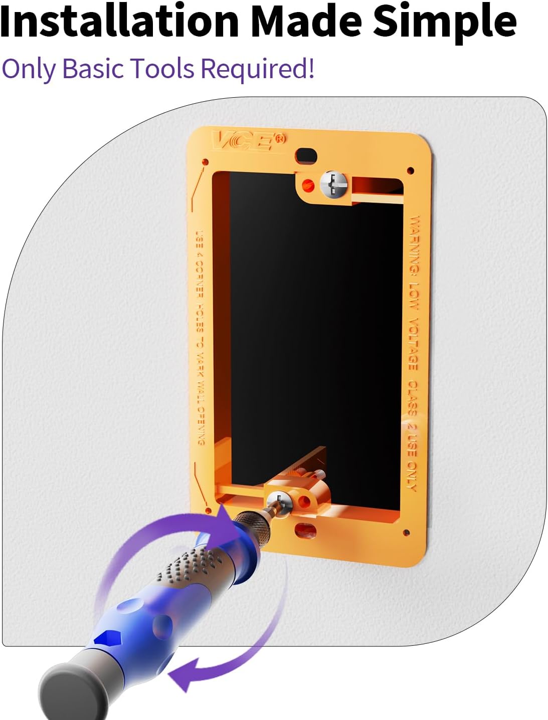 Soporte pared HDMI coaxial 5 Pzas