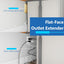 Extensor tomacorriente 3 tomas placa pared 8 ft ETL