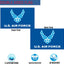 Bandera USAF 3x5 doble cara resistente 3 capas