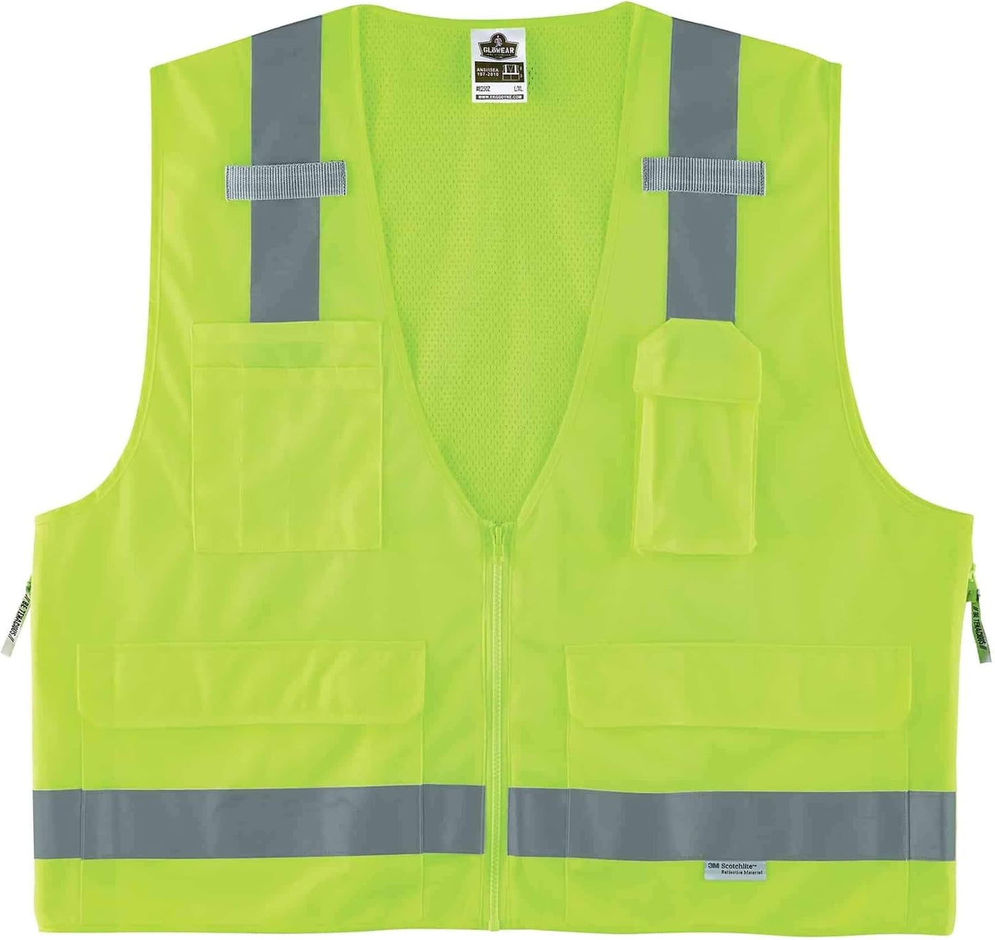 Chaleco agrimensura unisex Clase 2 color lima