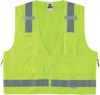 Chaleco agrimensura unisex Clase 2 color lima