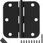 Bisagras puerta negras mate 3.5" 30 pzas