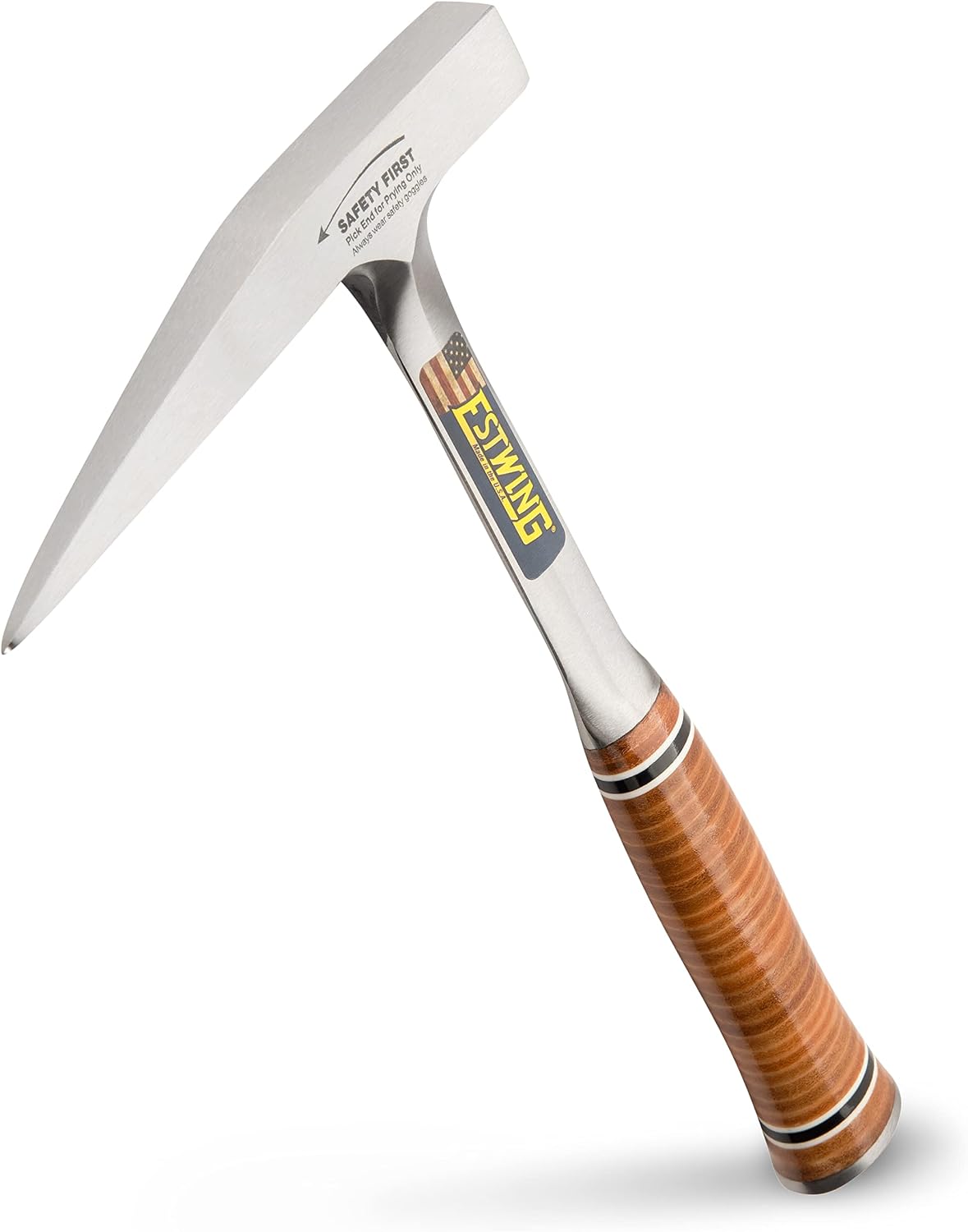 Martillo geología 13oz cara fresada agarre cuero genuino