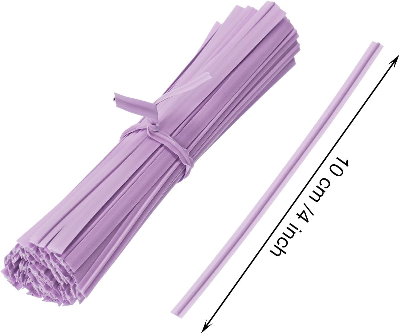Lazo plástico reutiliz. para pan tarta 4" morado