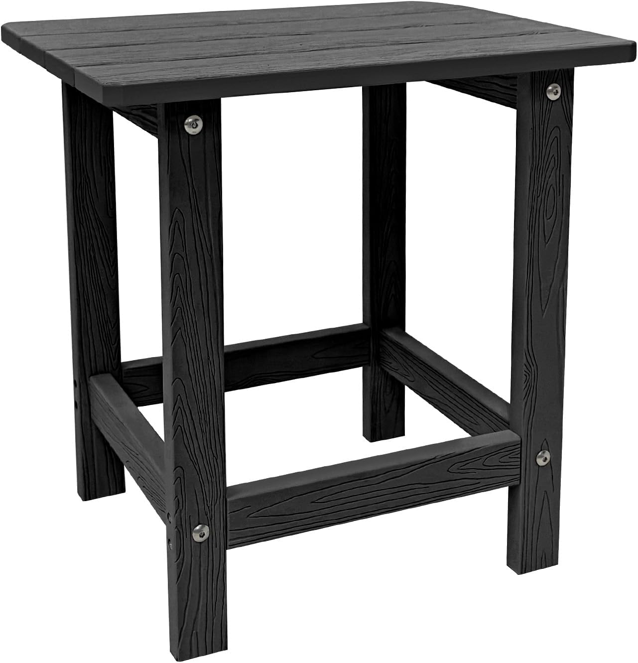 Mesa auxiliar Adirondack exterior resistente color negro