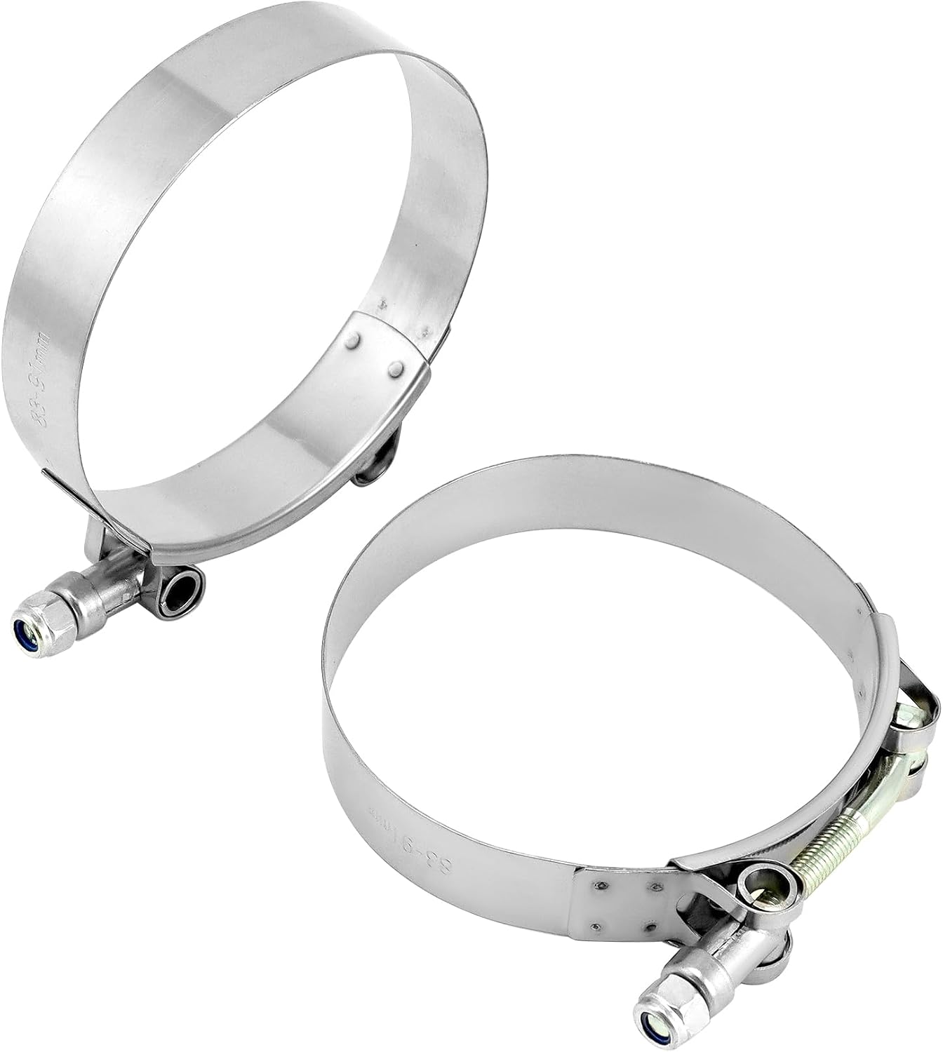 Abrazadera manguera acero inox perno T 3" set 10