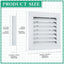 2 Pzas Rejillas Ventilación Triangulares 12x12pulg Aluminio